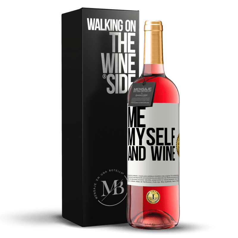 29,95 € Free Shipping | Rosé Wine ROSÉ Edition Me, myself and wine White Label. Customizable label Young wine Harvest 2022 Tempranillo