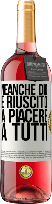 29,95 € | Vino rosato Edizione ROSÉ Neanche Dio è riuscito a piacere a tutti Etichetta Bianca. Etichetta personalizzabile Vino giovane Raccogliere 2024 Tempranillo