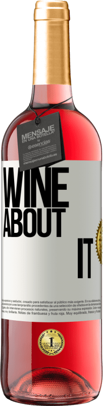 29,95 € Free Shipping | Rosé Wine ROSÉ Edition Wine about it White Label. Customizable label Young wine Harvest 2025 Tempranillo