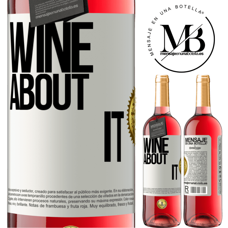 29,95 € Free Shipping | Rosé Wine ROSÉ Edition Wine about it White Label. Customizable label Young wine Harvest 2024 Tempranillo