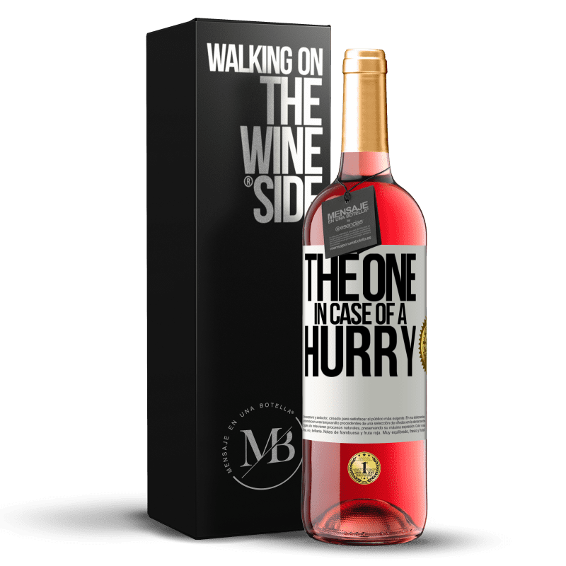 29,95 € Free Shipping | Rosé Wine ROSÉ Edition The one in case of a hurry White Label. Customizable label Young wine Harvest 2024 Tempranillo