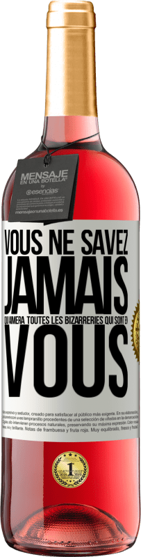 29,95 € Envoi gratuit | Vin rosé Édition ROSÉ Vous ne savez jamais qui aimera toutes les bizarreries qui sont en vous Étiquette Blanche. Étiquette personnalisable Vin jeune Récolte 2025 Tempranillo