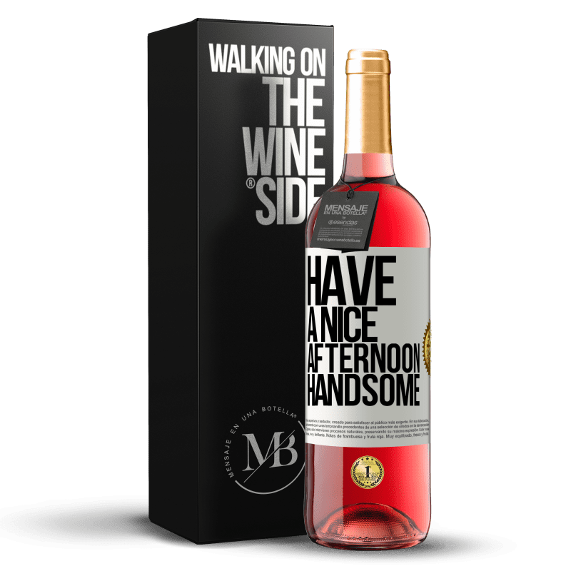29,95 € Free Shipping | Rosé Wine ROSÉ Edition Have a nice afternoon, handsome White Label. Customizable label Young wine Harvest 2021 Tempranillo