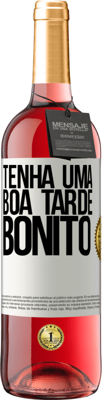 29,95 € | Vinho rosé Edição ROSÉ Tenha uma boa tarde, bonito Etiqueta Branca. Etiqueta personalizável Vinho jovem Colheita 2024 Tempranillo