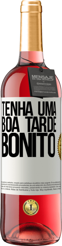 29,95 € Envio grátis | Vinho rosé Edição ROSÉ Tenha uma boa tarde, bonito Etiqueta Branca. Etiqueta personalizável Vinho jovem Colheita 2025 Tempranillo
