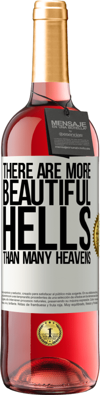 29,95 € | Розовое вино Издание ROSÉ Есть более красивые ады, чем много небес Белая этикетка. Настраиваемая этикетка Молодое вино Урожай 2023 Tempranillo
