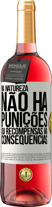 29,95 € | Vinho rosé Edição ROSÉ Na natureza não há punições ou recompensas, há consequências Etiqueta Branca. Etiqueta personalizável Vinho jovem Colheita 2024 Tempranillo