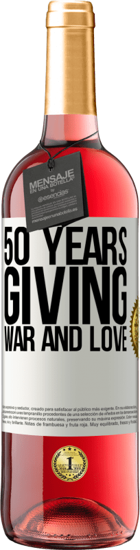 29,95 € | Rosé Wine ROSÉ Edition 50 years giving war and love White Label. Customizable label Young wine Harvest 2025 Tempranillo