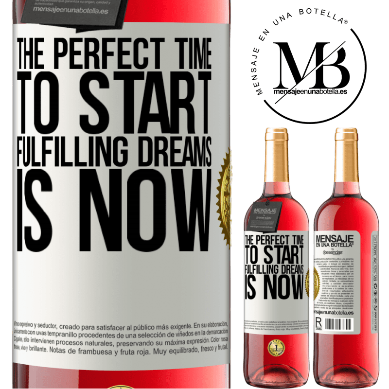 29,95 € Free Shipping | Rosé Wine ROSÉ Edition The perfect time to start fulfilling dreams is now White Label. Customizable label Young wine Harvest 2022 Tempranillo