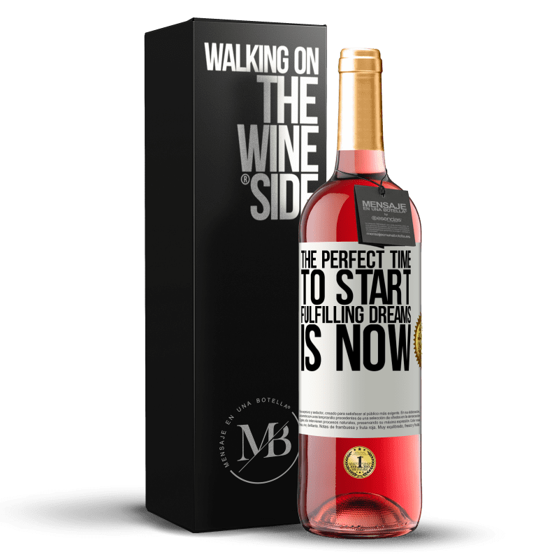 29,95 € Free Shipping | Rosé Wine ROSÉ Edition The perfect time to start fulfilling dreams is now White Label. Customizable label Young wine Harvest 2021 Tempranillo