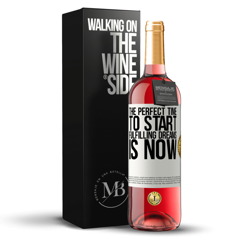 29,95 € Free Shipping | Rosé Wine ROSÉ Edition The perfect time to start fulfilling dreams is now White Label. Customizable label Young wine Harvest 2025 Tempranillo