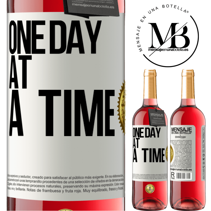 29,95 € Free Shipping | Rosé Wine ROSÉ Edition One day at a time White Label. Customizable label Young wine Harvest 2022 Tempranillo