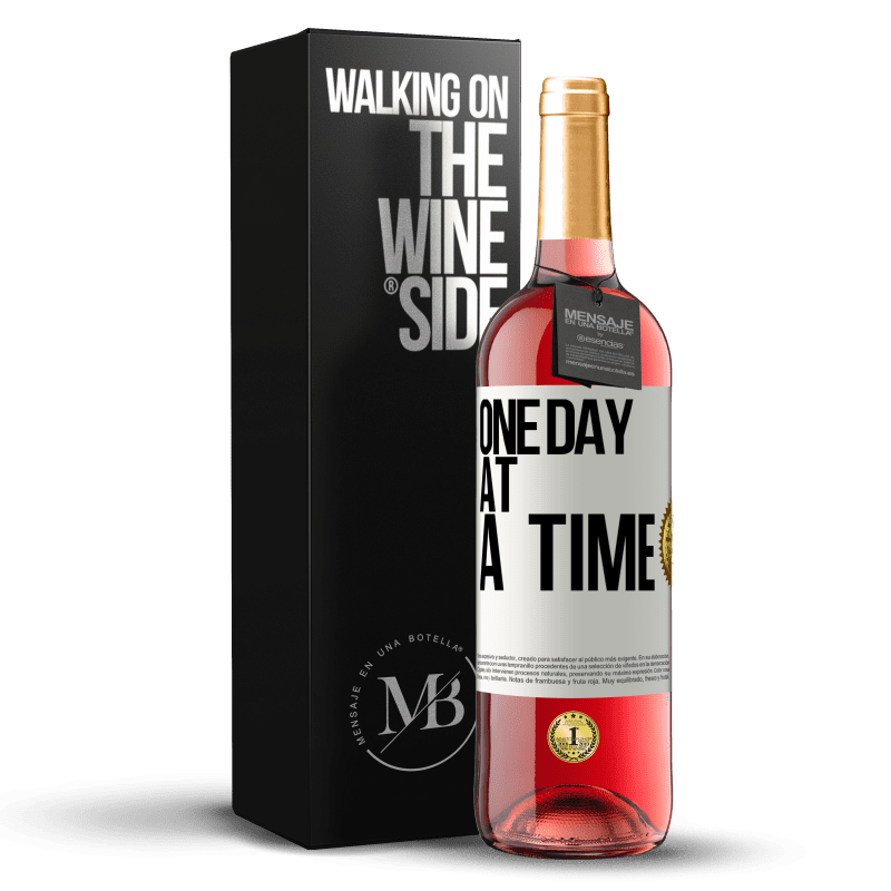 24,95 € Free Shipping | Rosé Wine ROSÉ Edition One day at a time White Label. Customizable label Young wine Harvest 2021 Tempranillo