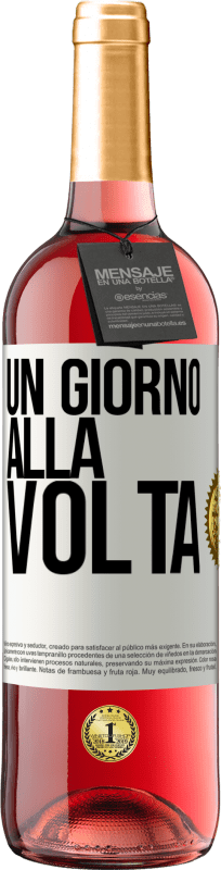 29,95 € | Vino rosato Edizione ROSÉ Un giorno alla volta Etichetta Bianca. Etichetta personalizzabile Vino giovane Raccogliere 2024 Tempranillo