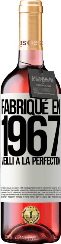 29,95 € | Vin rosé Édition ROSÉ Fabriqué en 1967. Vieilli à la perfection Étiquette Blanche. Étiquette personnalisable Vin jeune Récolte 2023 Tempranillo