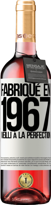 29,95 € | Vin rosé Édition ROSÉ Fabriqué en 1967. Vieilli à la perfection Étiquette Blanche. Étiquette personnalisable Vin jeune Récolte 2025 Tempranillo