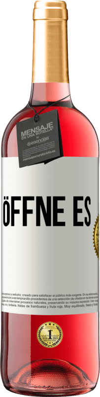 29,95 € | Roséwein ROSÉ Ausgabe Öffne es Weißes Etikett. Anpassbares Etikett Junger Wein Ernte 2023 Tempranillo