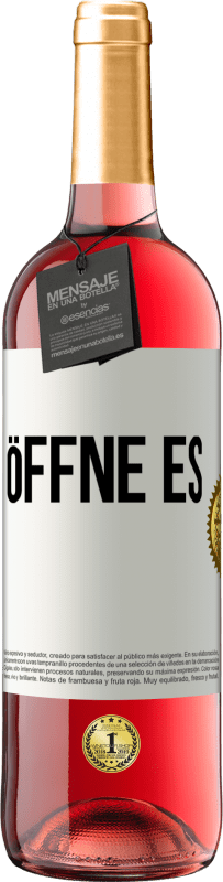29,95 € | Roséwein ROSÉ Ausgabe Öffne es Weißes Etikett. Anpassbares Etikett Junger Wein Ernte 2025 Tempranillo
