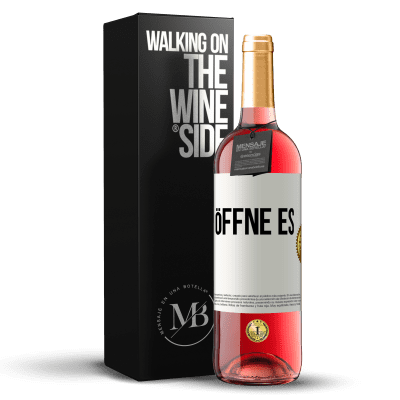 «Öffne es» ROSÉ Ausgabe
