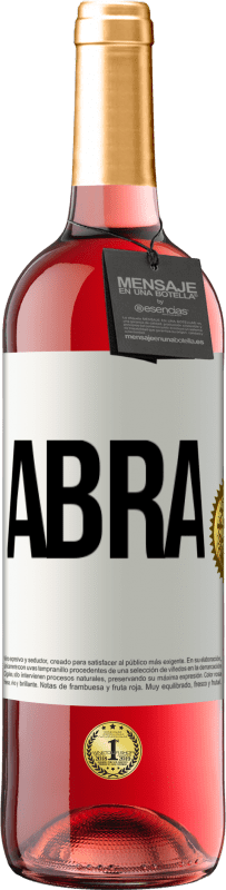 29,95 € | Vinho rosé Edição ROSÉ Abra Etiqueta Branca. Etiqueta personalizável Vinho jovem Colheita 2023 Tempranillo