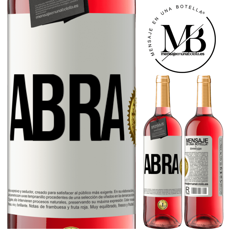 29,95 € Envio grátis | Vinho rosé Edição ROSÉ Abra Etiqueta Branca. Etiqueta personalizável Vinho jovem Colheita 2024 Tempranillo