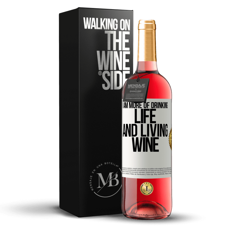 29,95 € Free Shipping | Rosé Wine ROSÉ Edition I am more of drinking life and living wine White Label. Customizable label Young wine Harvest 2025 Tempranillo