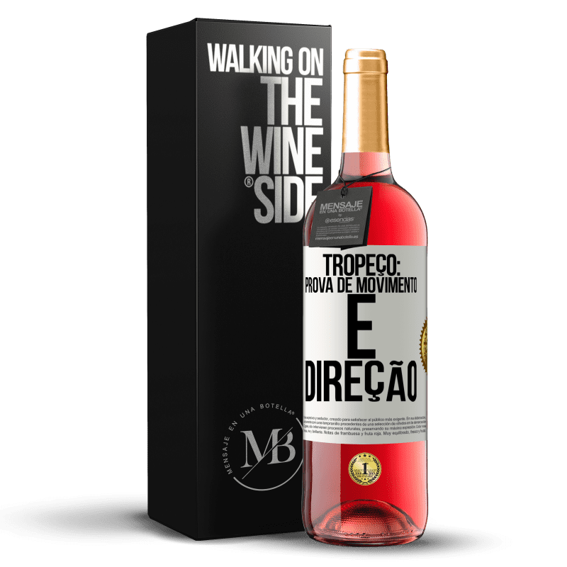 29,95 € Envio grátis | Vinho rosé Edição ROSÉ Tropeço: prova de movimento e direção Etiqueta Branca. Etiqueta personalizável Vinho jovem Colheita 2023 Tempranillo