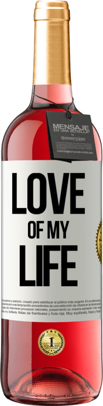 29,95 € | Розовое вино Издание ROSÉ Любовь моей жизни Белая этикетка. Настраиваемая этикетка Молодое вино Урожай 2023 Tempranillo