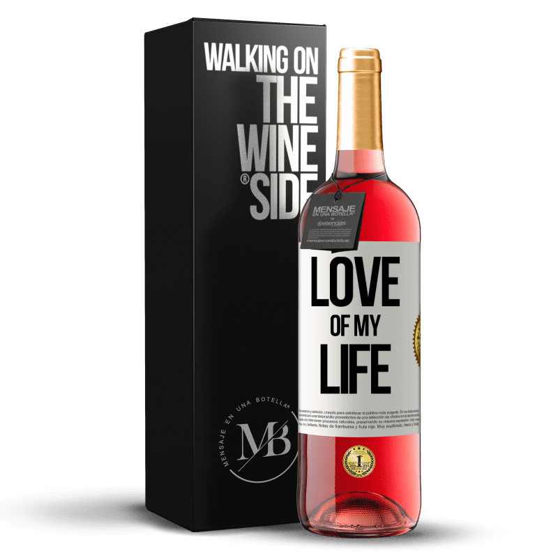 29,95 € Free Shipping | Rosé Wine ROSÉ Edition Love of my life White Label. Customizable label Young wine Harvest 2023 Tempranillo