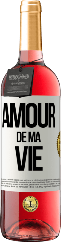 29,95 € Envoi gratuit | Vin rosé Édition ROSÉ Amour de ma vie Étiquette Blanche. Étiquette personnalisable Vin jeune Récolte 2025 Tempranillo