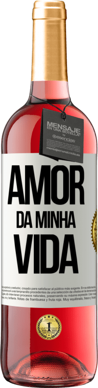 29,95 € | Vinho rosé Edição ROSÉ Amor da minha vida Etiqueta Branca. Etiqueta personalizável Vinho jovem Colheita 2023 Tempranillo
