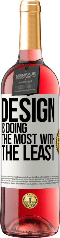 29,95 € 送料無料 | ロゼワイン ROSÉエディション デザインは最小限で最大限の成果を上げています ホワイトラベル. カスタマイズ可能なラベル 若いワイン 収穫 2025 Tempranillo