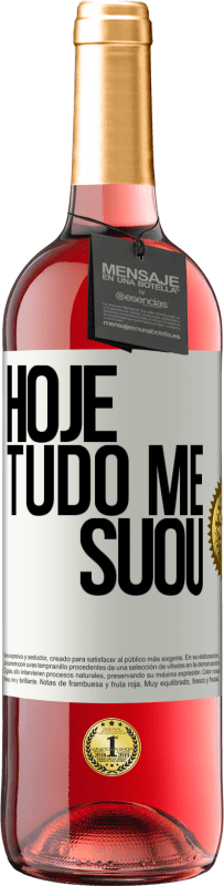 29,95 € | Vinho rosé Edição ROSÉ Hoje tudo me suou Etiqueta Branca. Etiqueta personalizável Vinho jovem Colheita 2023 Tempranillo