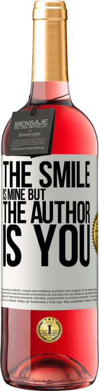 29,95 € Free Shipping | Rosé Wine ROSÉ Edition The smile is mine, but the author is you White Label. Customizable label Young wine Harvest 2025 Tempranillo