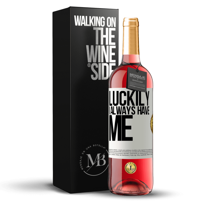 29,95 € Free Shipping | Rosé Wine ROSÉ Edition Luckily I always have me White Label. Customizable label Young wine Harvest 2023 Tempranillo