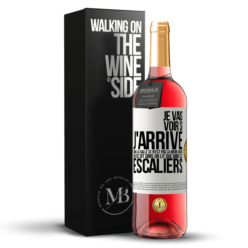 29,95 € Envoi gratuit | Vin rosé Édition ROSÉ Je vais voir si j'arrive dans la salle. Ce n'est pas la même chose qui se dit dans un lit que dans les escaliers Étiquette Blanche. Étiquette personnalisable Vin jeune Récolte 2023 Tempranillo