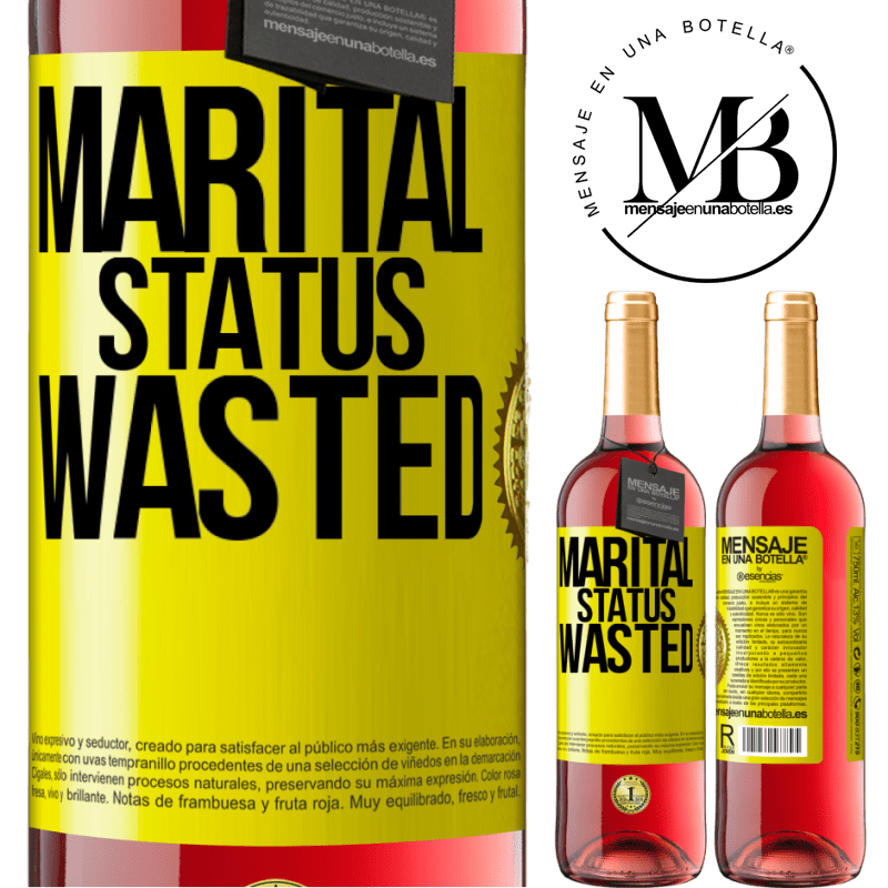 29,95 € Free Shipping | Rosé Wine ROSÉ Edition Marital status: wasted Yellow Label. Customizable label Young wine Harvest 2023 Tempranillo