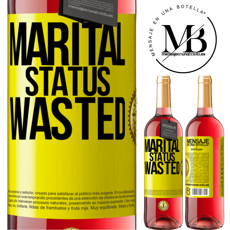 29,95 € Free Shipping | Rosé Wine ROSÉ Edition Marital status: wasted Yellow Label. Customizable label Young wine Harvest 2025 Tempranillo
