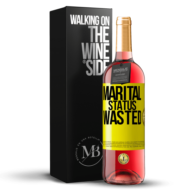 29,95 € Free Shipping | Rosé Wine ROSÉ Edition Marital status: wasted Yellow Label. Customizable label Young wine Harvest 2025 Tempranillo