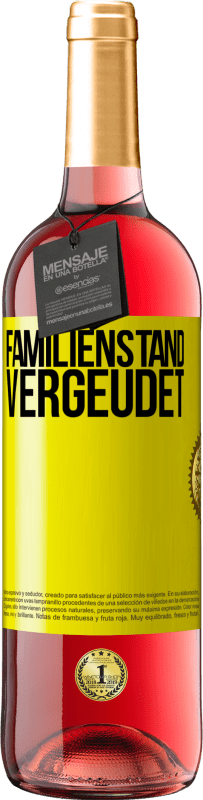 29,95 € | Roséwein ROSÉ Ausgabe Familienstand: vergeudet Gelbes Etikett. Anpassbares Etikett Junger Wein Ernte 2023 Tempranillo