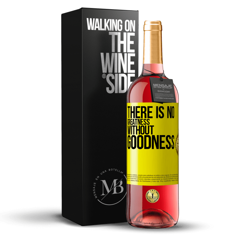 29,95 € Free Shipping | Rosé Wine ROSÉ Edition There is no greatness without goodness Yellow Label. Customizable label Young wine Harvest 2022 Tempranillo