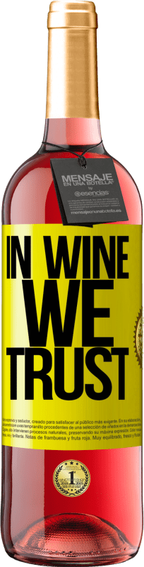 29,95 € Kostenloser Versand | Roséwein ROSÉ Ausgabe in wine we trust Gelbes Etikett. Anpassbares Etikett Junger Wein Ernte 2025 Tempranillo