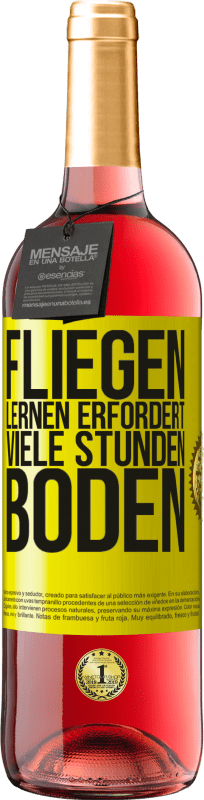 «Fliegen lernen erfordert viele Stunden Boden» ROSÉ Ausgabe