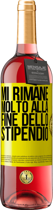 29,95 € Spedizione Gratuita | Vino rosato Edizione ROSÉ Mi rimane molto alla fine dello stipendio Etichetta Gialla. Etichetta personalizzabile Vino giovane Raccogliere 2025 Tempranillo