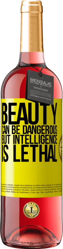 29,95 € | Rosé Wine ROSÉ Edition Beauty can be dangerous, but intelligence is lethal Yellow Label. Customizable label Young wine Harvest 2023 Tempranillo
