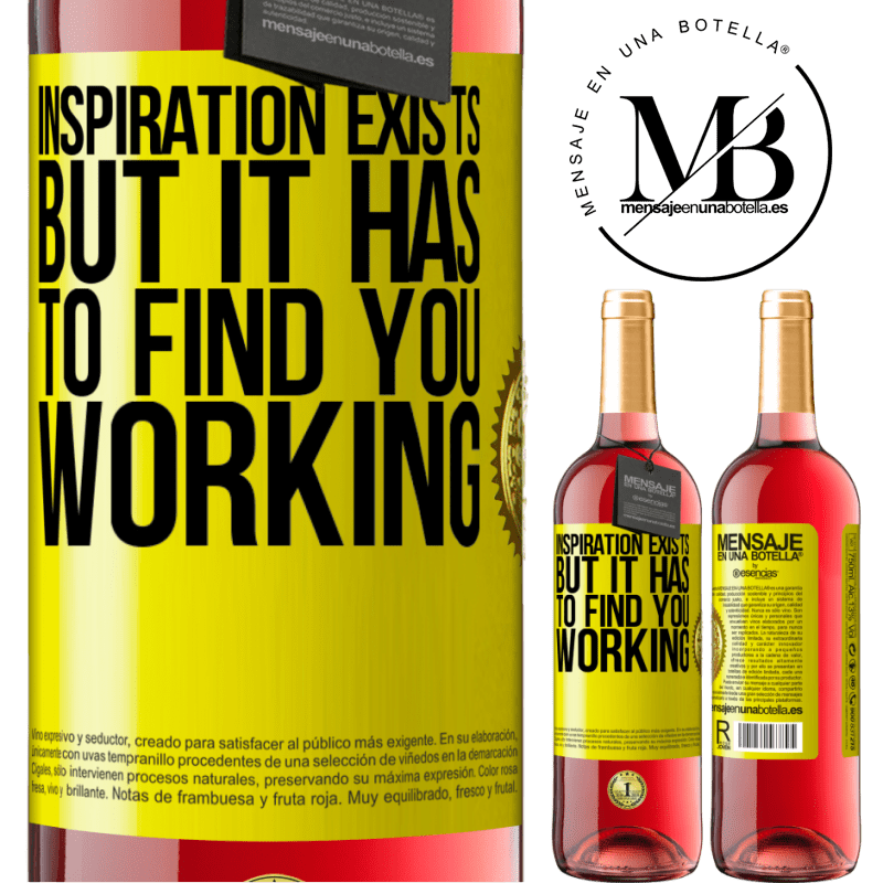 29,95 € Free Shipping | Rosé Wine ROSÉ Edition Inspiration exists, but it has to find you working Yellow Label. Customizable label Young wine Harvest 2024 Tempranillo