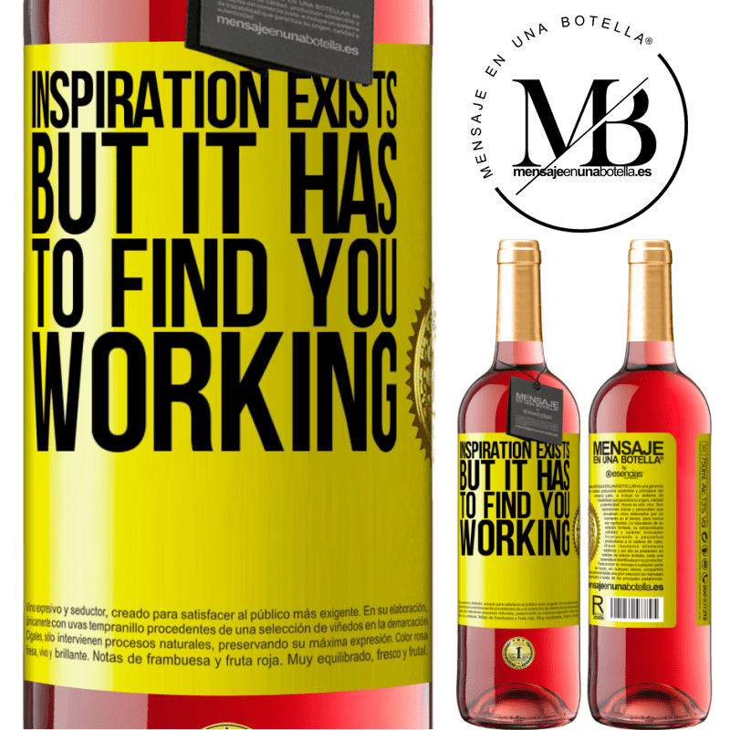 29,95 € Free Shipping | Rosé Wine ROSÉ Edition Inspiration exists, but it has to find you working Yellow Label. Customizable label Young wine Harvest 2025 Tempranillo