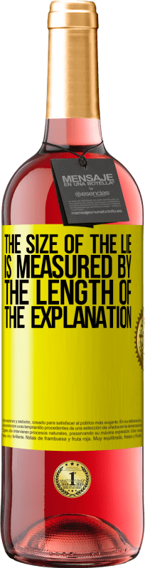 29,95 € Free Shipping | Rosé Wine ROSÉ Edition The size of the lie is measured by the length of the explanation Yellow Label. Customizable label Young wine Harvest 2022 Tempranillo