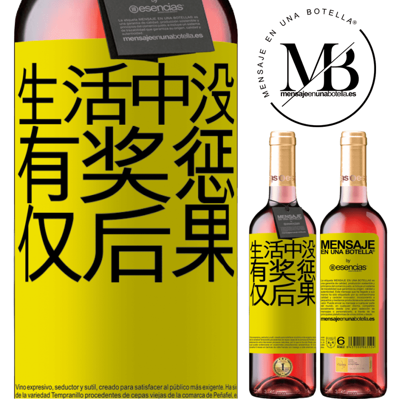 «生活中没有奖惩。仅后果» ROSÉ版