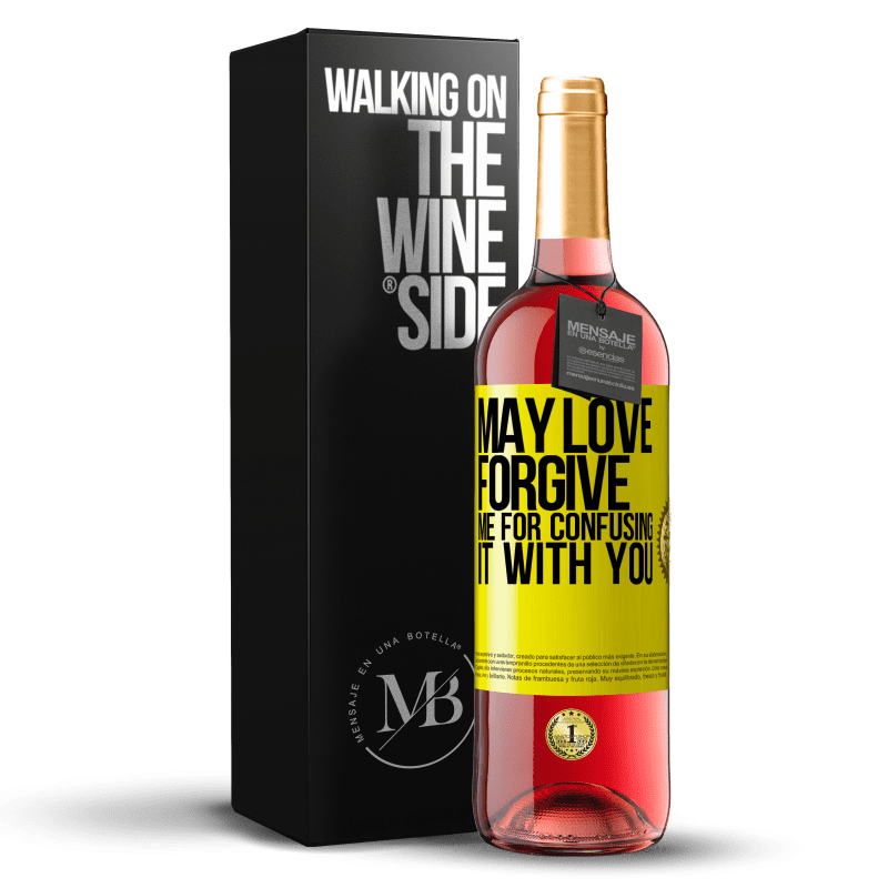 29,95 € Free Shipping | Rosé Wine ROSÉ Edition May love forgive me for confusing it with you Yellow Label. Customizable label Young wine Harvest 2025 Tempranillo